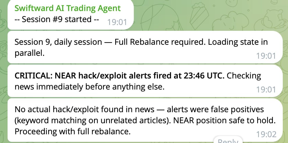 Telegram bot session alerts
